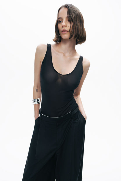 Black Pants with Waist Details
