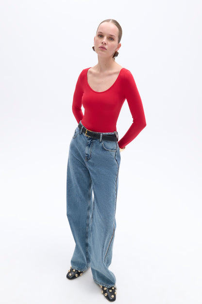 Crew Neck Bodysuit  (Final Sale)